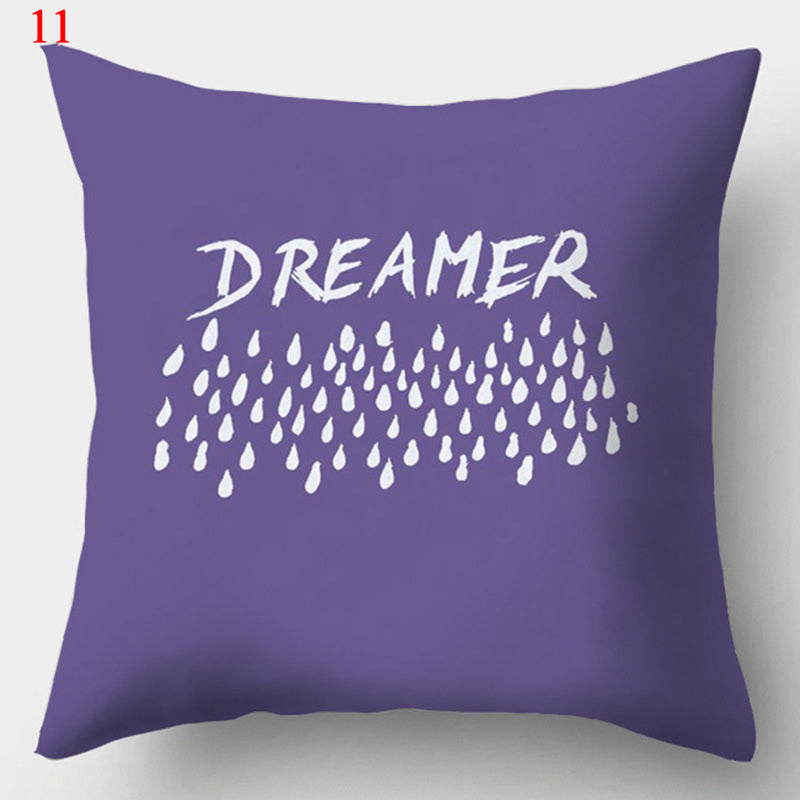 Modern Minimalist Creative Fabric Colorful Geometric Pillowcase