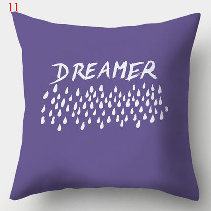Modern Minimalist Creative Fabric Colorful Geometric Pillowcase