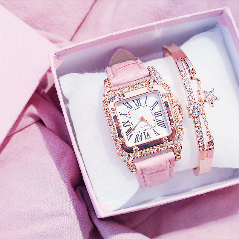 Casual simple running rhinestone atmospheric watch