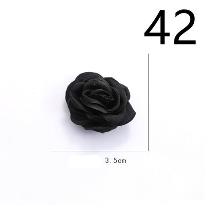 Fabric Flower Rose Sticky Head DIY Handmade Headdress