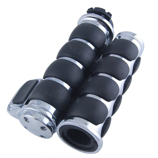 Metal handle grip with labor-saving cruise button