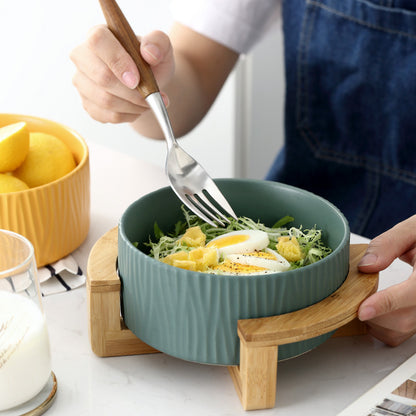 Household Ceramic Tableware Salad Bowl