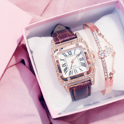 Casual simple running rhinestone atmospheric watch