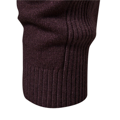 Autumn and Winter Thickened Thermal Sweater Men's Medium Neck Slim Fit Men's Sweater Men's Multicolor Knitwear