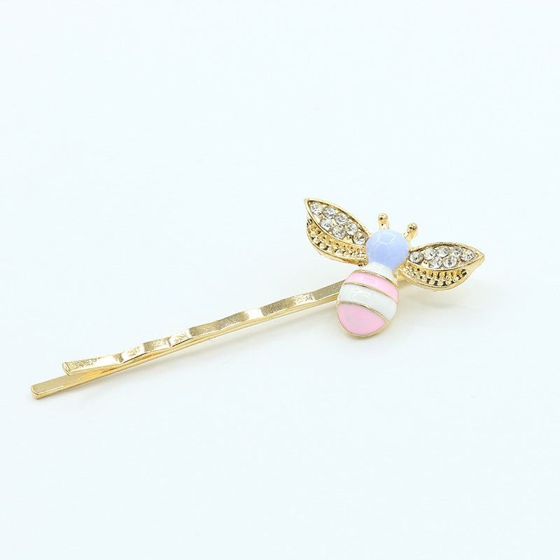 Cute Color Dripping Bee Hairpin   Small Liu Seaside Clip