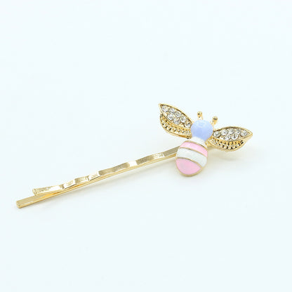 Cute Color Dripping Bee Hairpin   Small Liu Seaside Clip