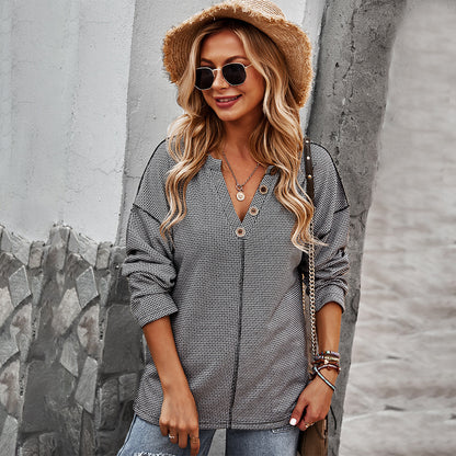 Sexy Knit Long Sleeve Sweater Women's Casual Vacation Style