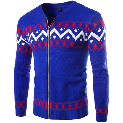 Fashion Pattern Casual Round Neck Sweater