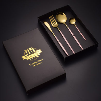 Four-piece Stainless Steel Western Knife Fork And Spoon