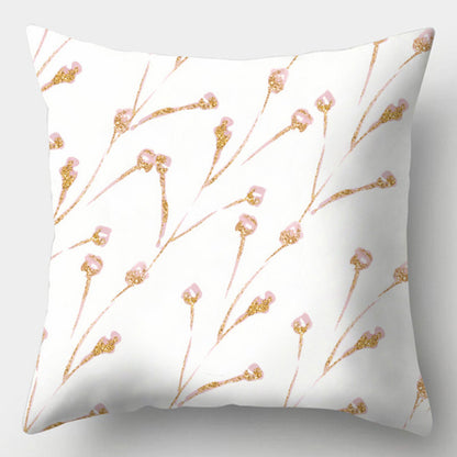 Modern Simple Pillow Home Cushion Geometric Amazon Hot Sale Peach Skin Fabric