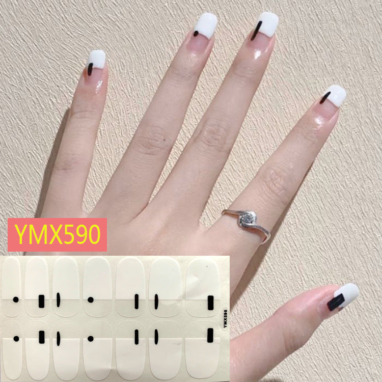 Net Red Nail Stickers Sports Style Trend Pepsi Logo