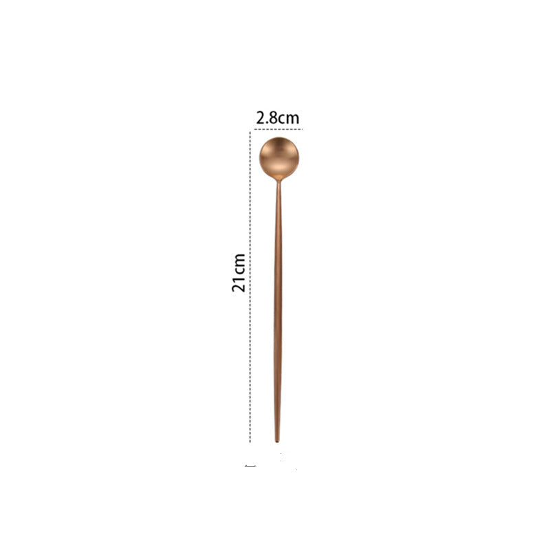 Rose Gold Western Tableware Set Knife And Fork