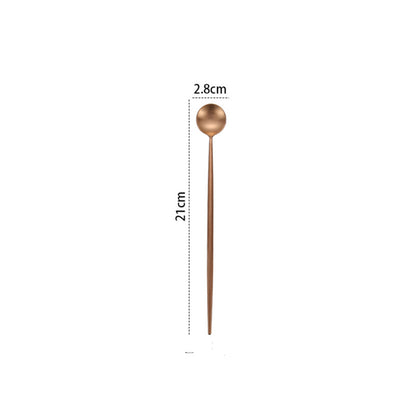 Rose Gold Western Tableware Set Knife And Fork