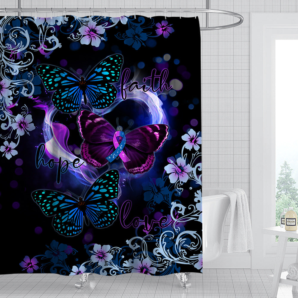 Digital Print-free Bathroom Curtain