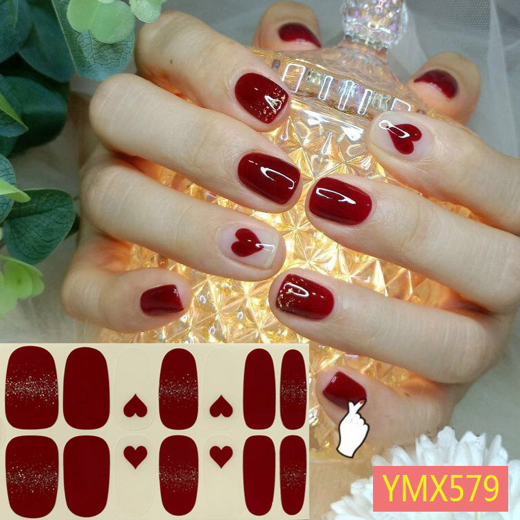 Net Red Nail Stickers Sports Style Trend Pepsi Logo