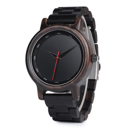 Creative camera lens sandalwood watch