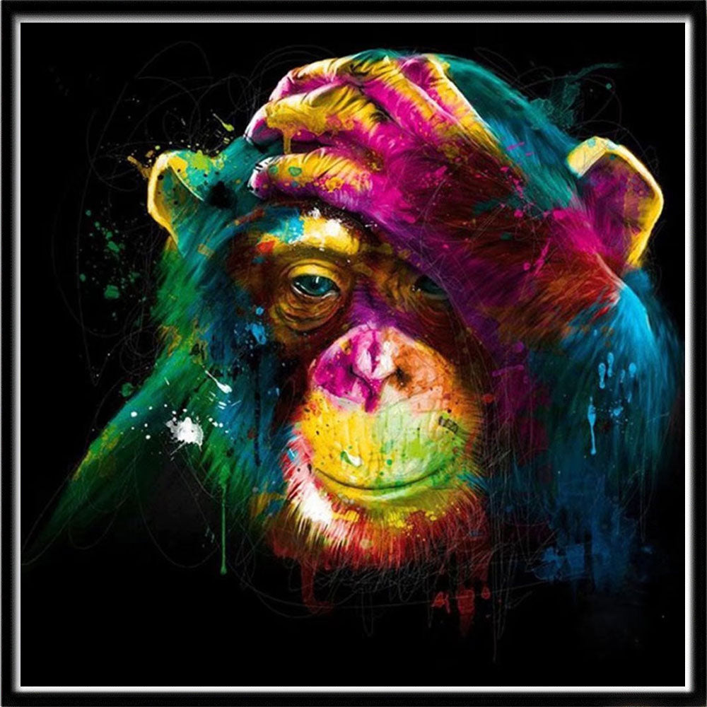 Diy5d Diamond Painting Full Sticker Animal Cross Embroidery Wolf