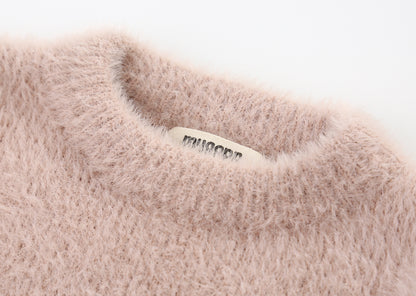 Imitation otter pullover sweater