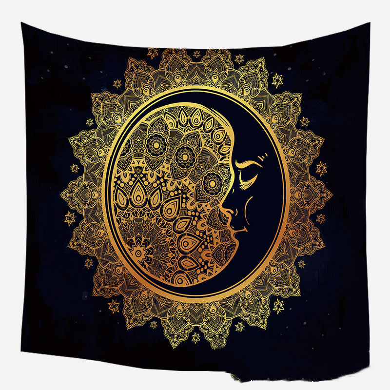 European medieval decorative hanging cloth