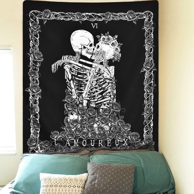 Bedroom decoration background cloth moon and sun print creative tapestry