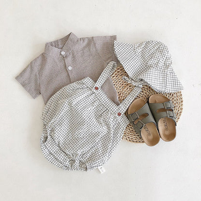 Baby Clothes, Western Style Suspenders Suit, Baby One-piece