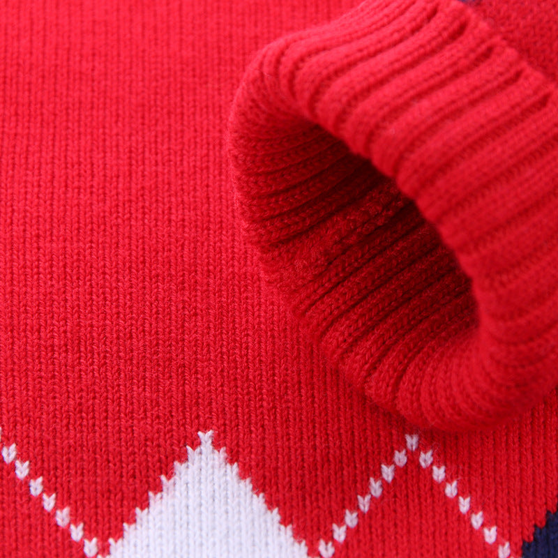 Children's V-neck sweater