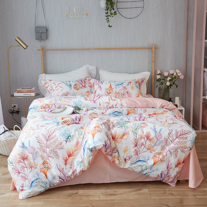 60s long-staple cotton plant four-piece set
