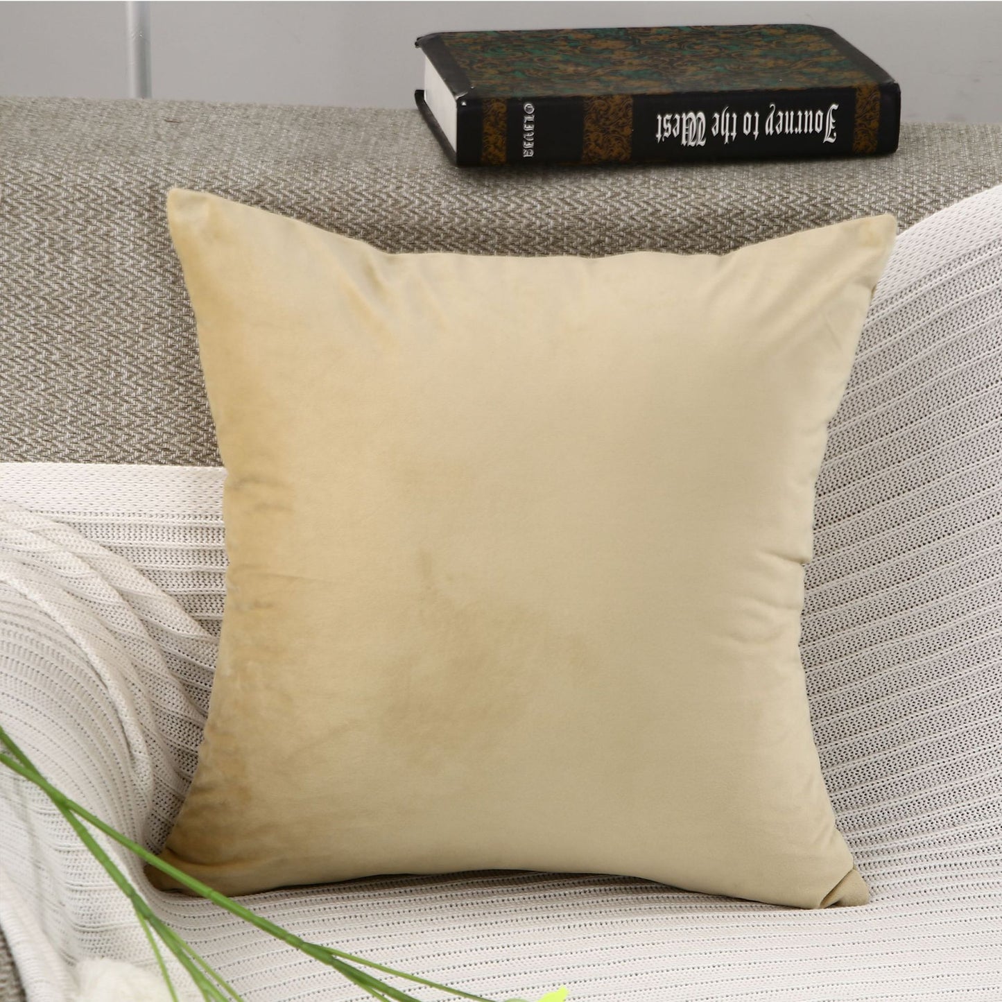 Velvet Solid Color Super Soft Sofa Cushion Children's Room Decoration