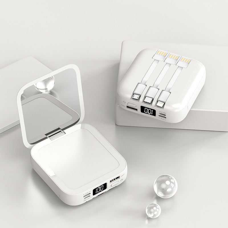 Comes With Line Beauty Mirror Power Bank Neutral