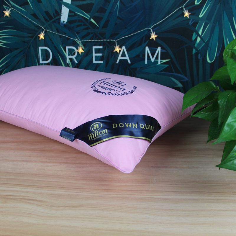 Hotel embroidered pillow