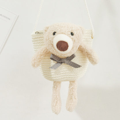 Mini Cute Bear Decorative Bag Diagonal Cross