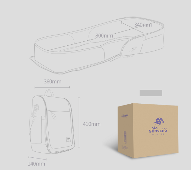 Portable crib can be foldable and mobile anti-pressure