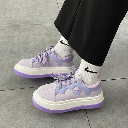 Ladies Fashion Versatile Platform Casual Shoes