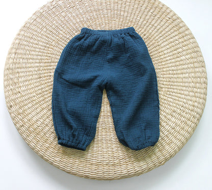 Children's clothing solid color mosquito pants