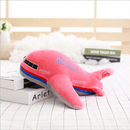 Plush simulation airplane doll pillow toy