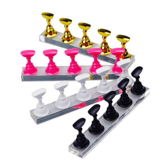 Japanese nail art checkerboard bracket