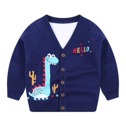 New All-Match Fashion Boy Knitted Cardigan