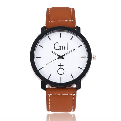 Velvet belt personality graffiti watch