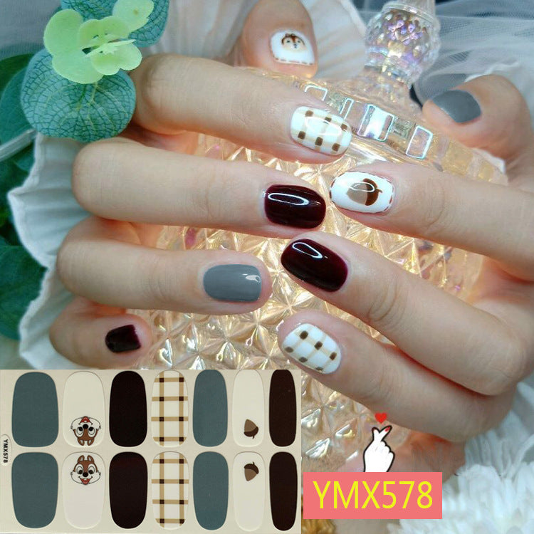 Net Red Nail Stickers Sports Style Trend Pepsi Logo