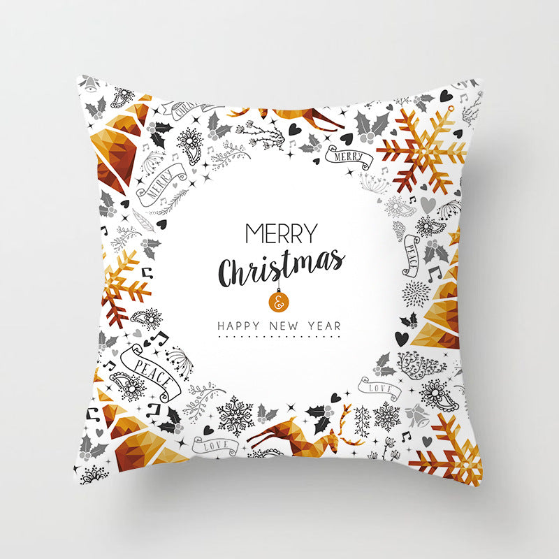 Santa Cartoon Digital Printed Sofa Pillow Cushion