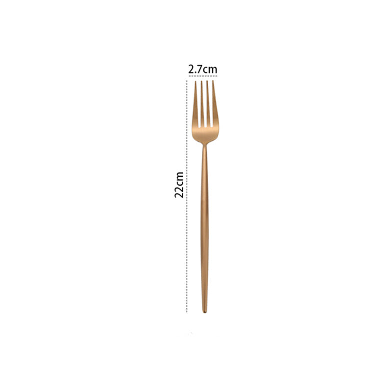 Rose Gold Western Tableware Set Knife And Fork