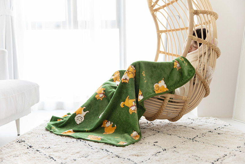 Little Fat Shiba Inu Firewood Blanket