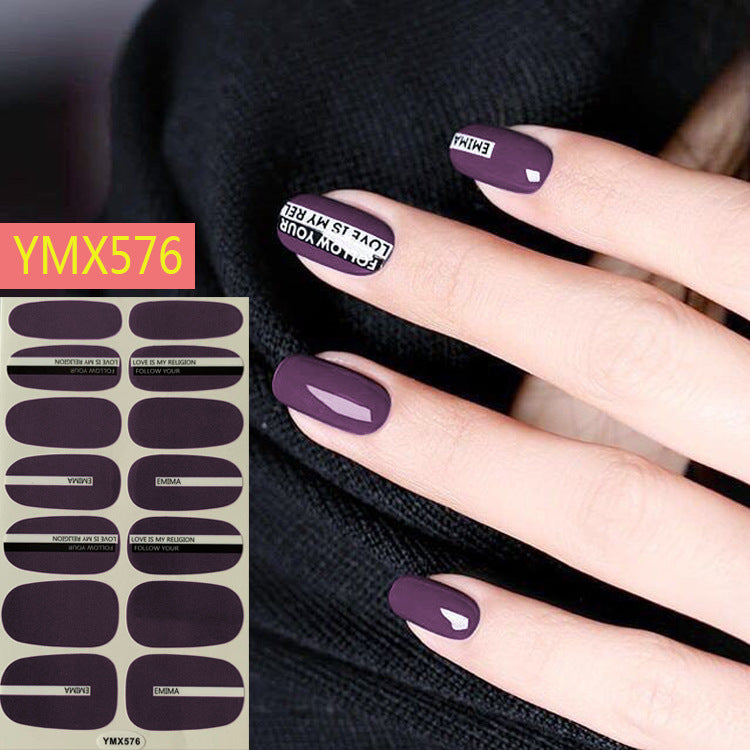 Net Red Nail Stickers Sports Style Trend Pepsi Logo