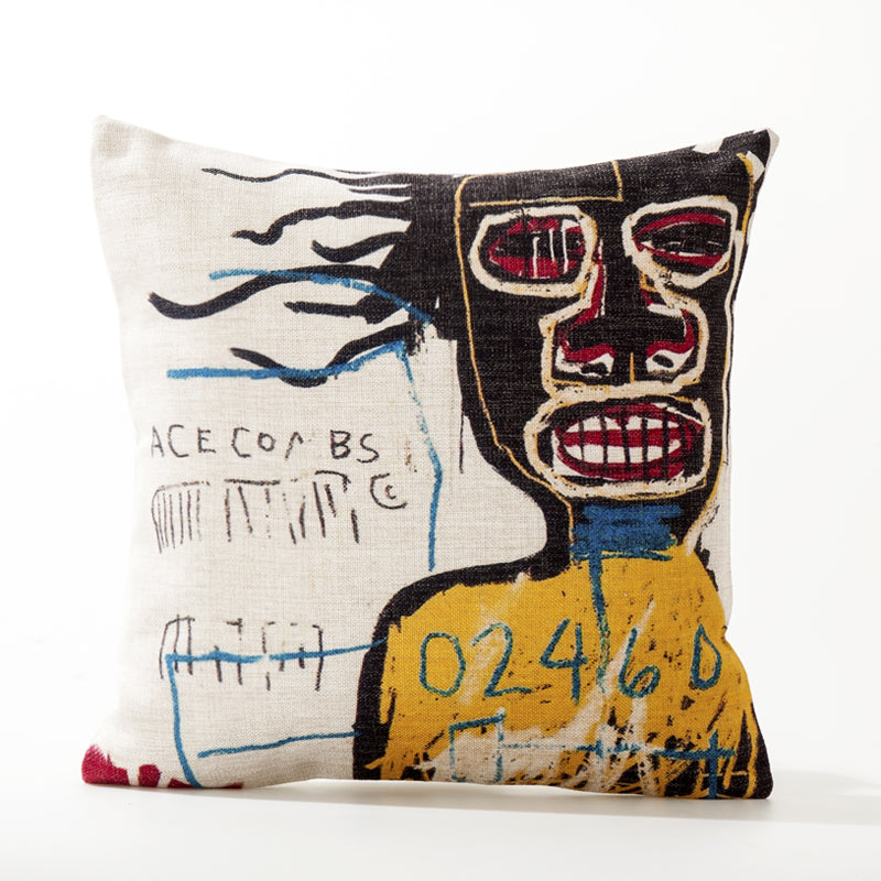 Car back cushion cotton and linen pillowcase