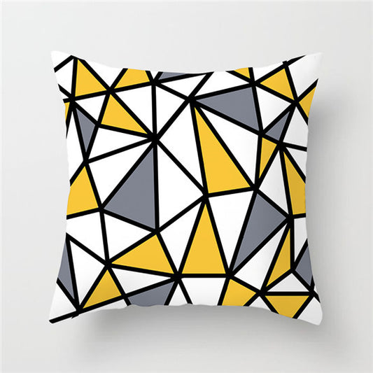 Geometric color matching pillowcase