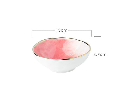 Household eating bowl ceramic soup bowl plate