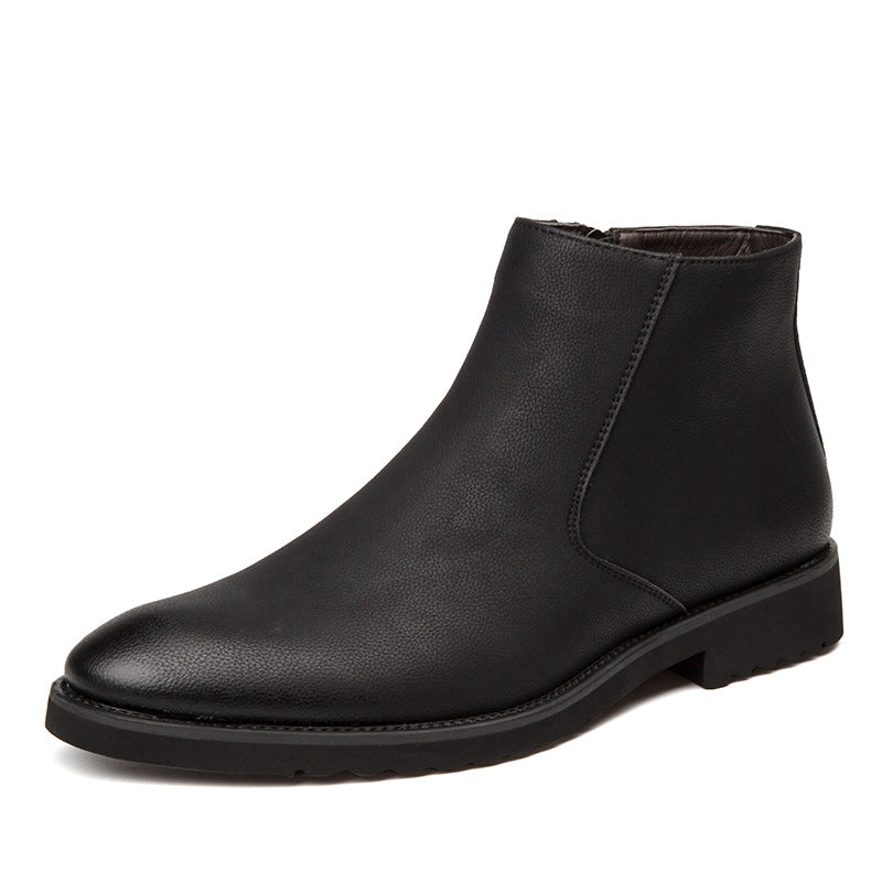 Men's New High-Top British Leather Shoes