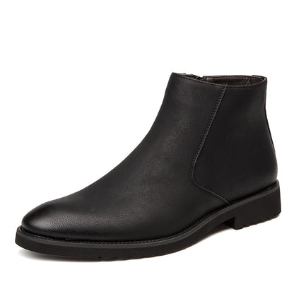 Men's New High-Top British Leather Shoes