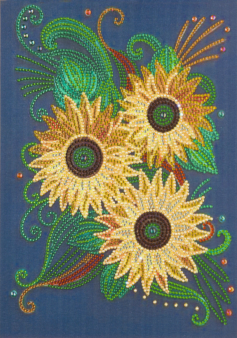 Crystal Special-shaped Bright Diamond Flower Living Room Porch Decoration Painting