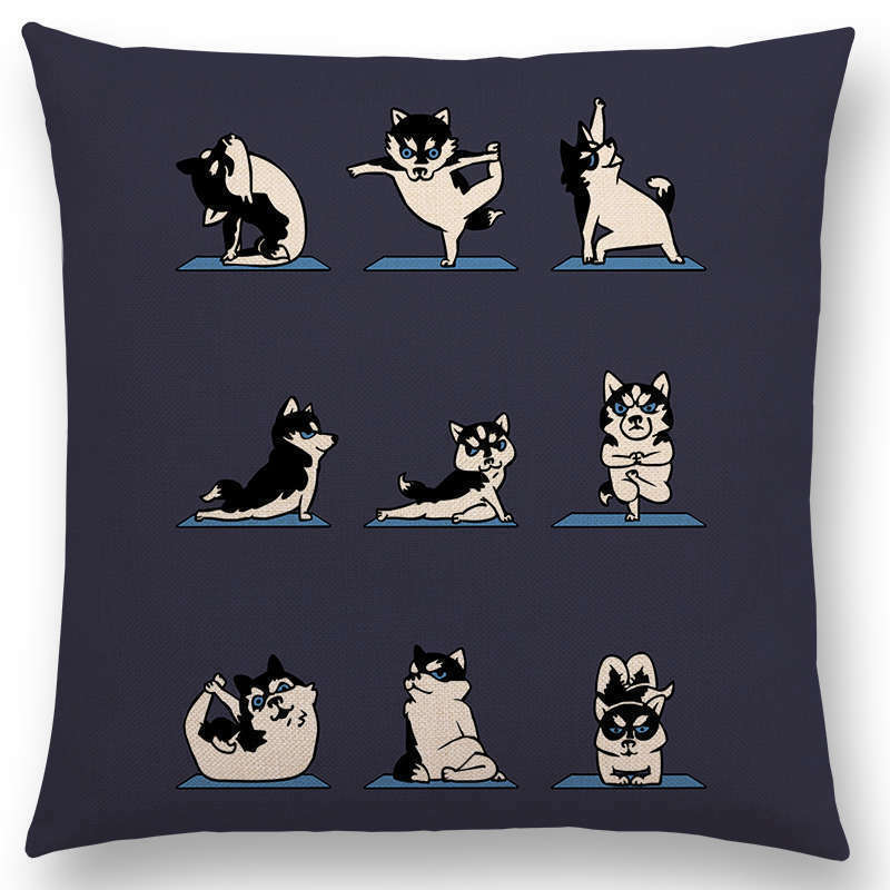 Dog animal printed pillow case